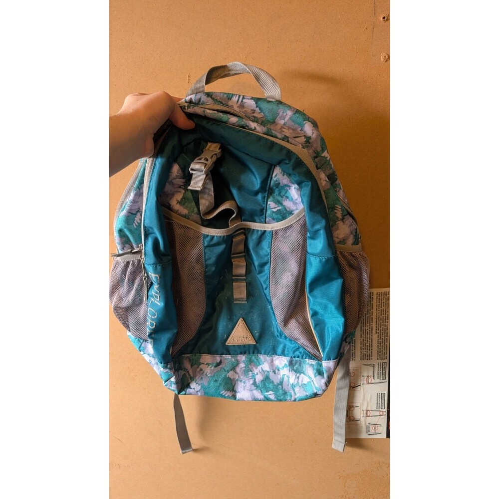 L.L.Bean Explorer Backpack Teal Blue Green School Bookbag Daypack Lightweight